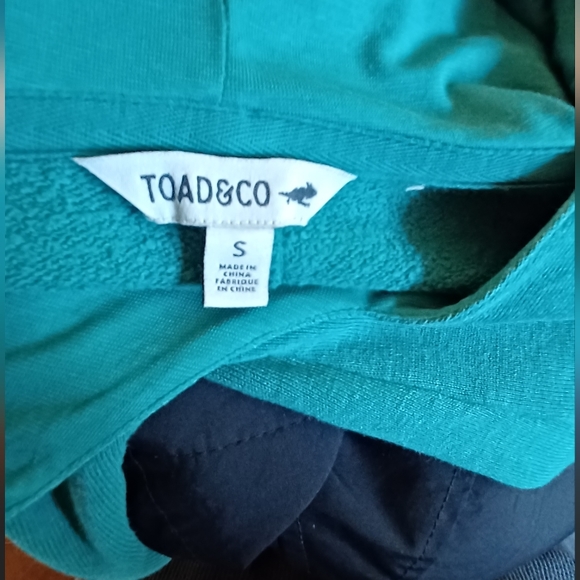 Toad&Co Epiq Poncho hoodie hemp cotton green - Picture 2 of 8